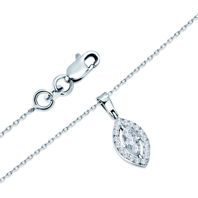 SAVICKI's necklace: white gold, diamonds - 3